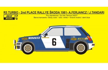 Transkit – Renault 5 Turbo - 1981 / 1982 Rallye Škoda - Ferjáncz / Tandari 1/24